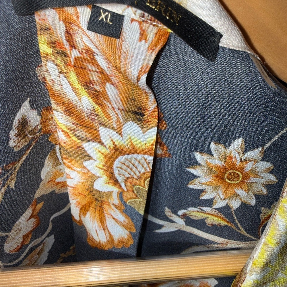 XL NWOT | Kobi Halperin | Floral Women's 100% Silk | Blouse & Cropped Pants - Picture 5 of 10